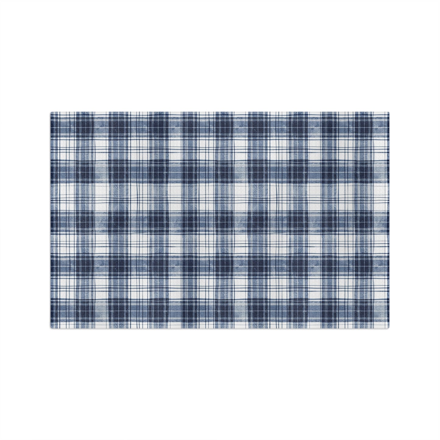 Microfiber Tea Towel: Denim Plaid